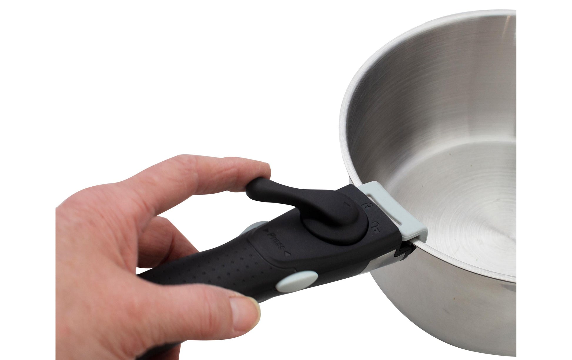 Eurotrail Kochtopf Annecy L – 1,5 l, 2,0 l, Ø 18 cm, Ø 20 cm, Edelstahl, Schwarz