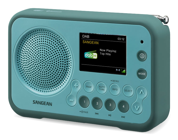 Sangean DPR-76 BT – DAB+/UKW-Tischradio, Bluetooth – Grün