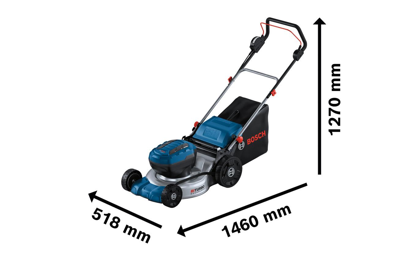 Bosch GRA 18V2-46 Akku-Rasenmäher, bürstenlos – 36 V – 46 cm – Solo – AMPShare