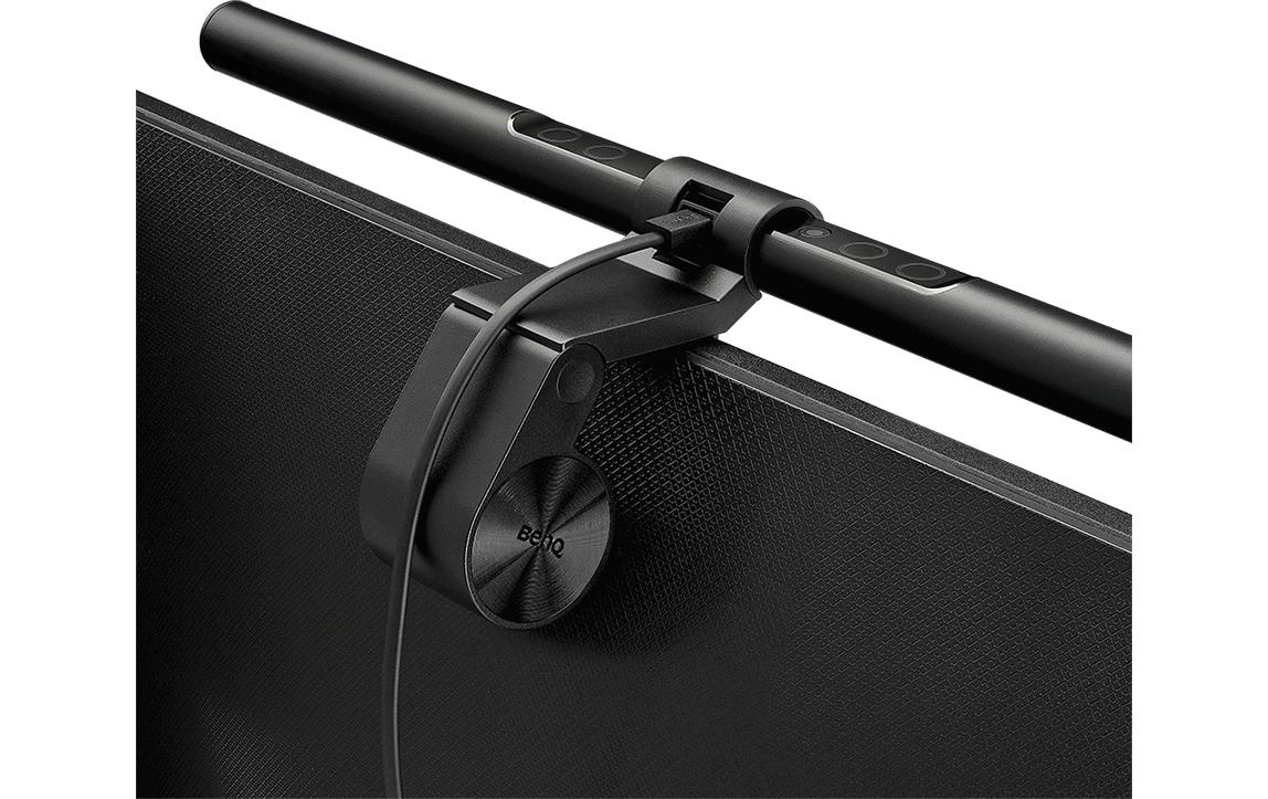 BenQ Monitor-Lichtleiste ScreenBar – 930 lm, Farbtemperatur einstellbar, dimmbar, USB – Schwarz