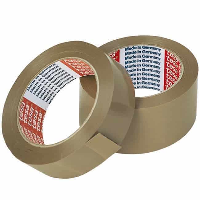 Brieger Verpackungsklebeband, PVC, Braun, Naturkautschuk – 50 mm × 66 m