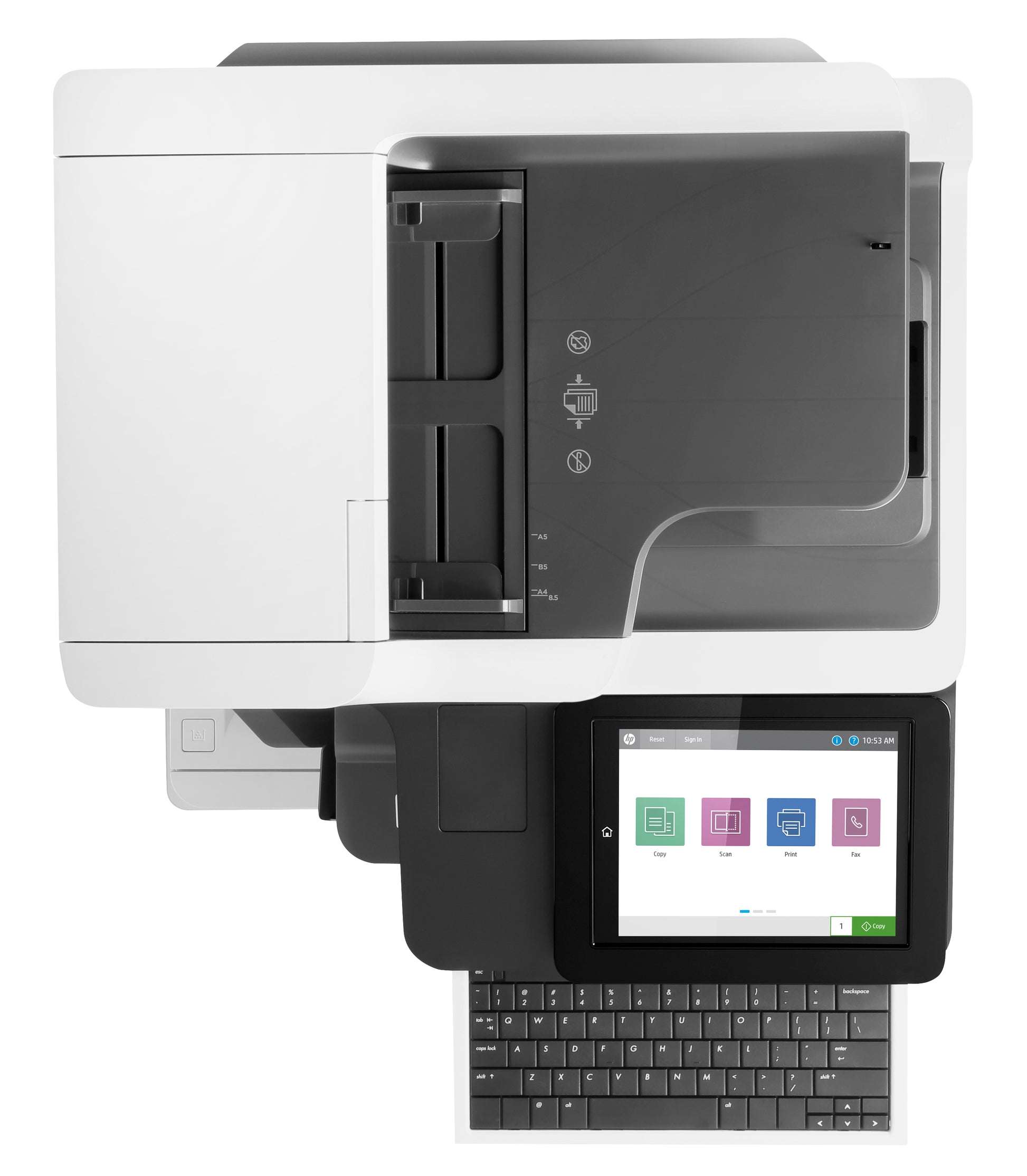 HP LASERJET ENTERPRISE FLOW M635Z – S/W Laser-MFP A4 – 61 ppm S/W