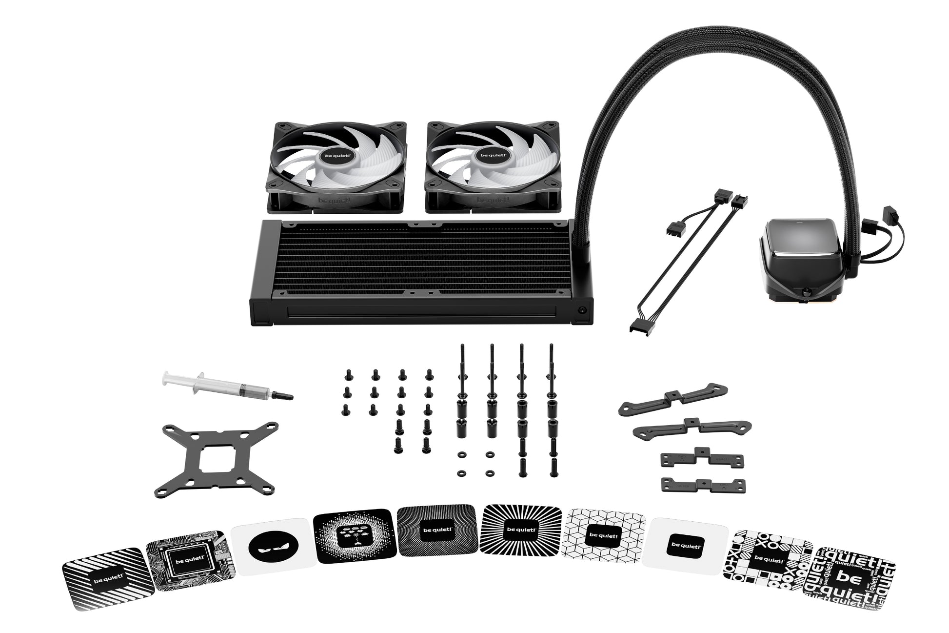 be quiet! be quiet Pure Loop 3 LX 240 mm AIO-Kühler – 2×120 mm Lüfter – für Intel LGA1700, AM4, AM5, u. a.