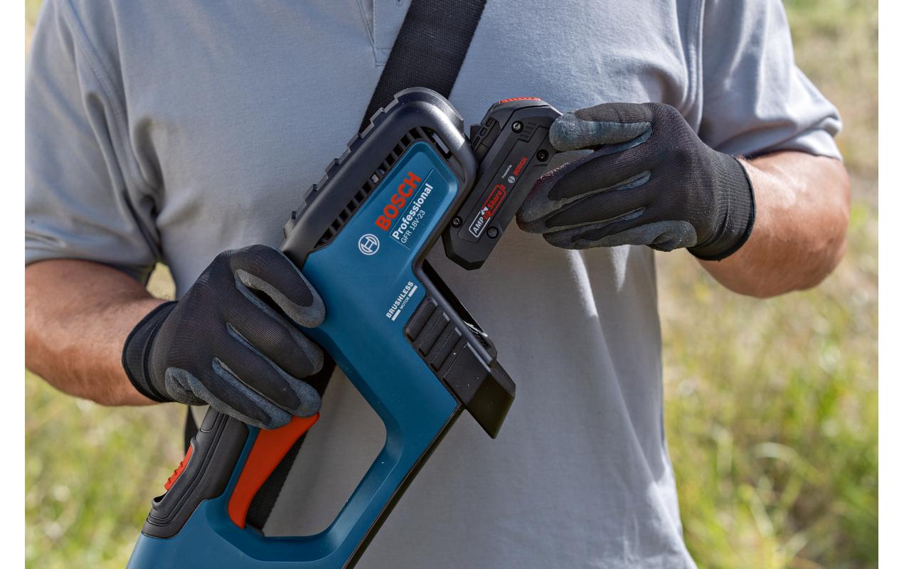 Bosch Professioneller GFR 18V-23 Akku-Rasentrimmer, bürstenlos – 18 V – Schnittbreite 23 cm – Solo – AMPShare
