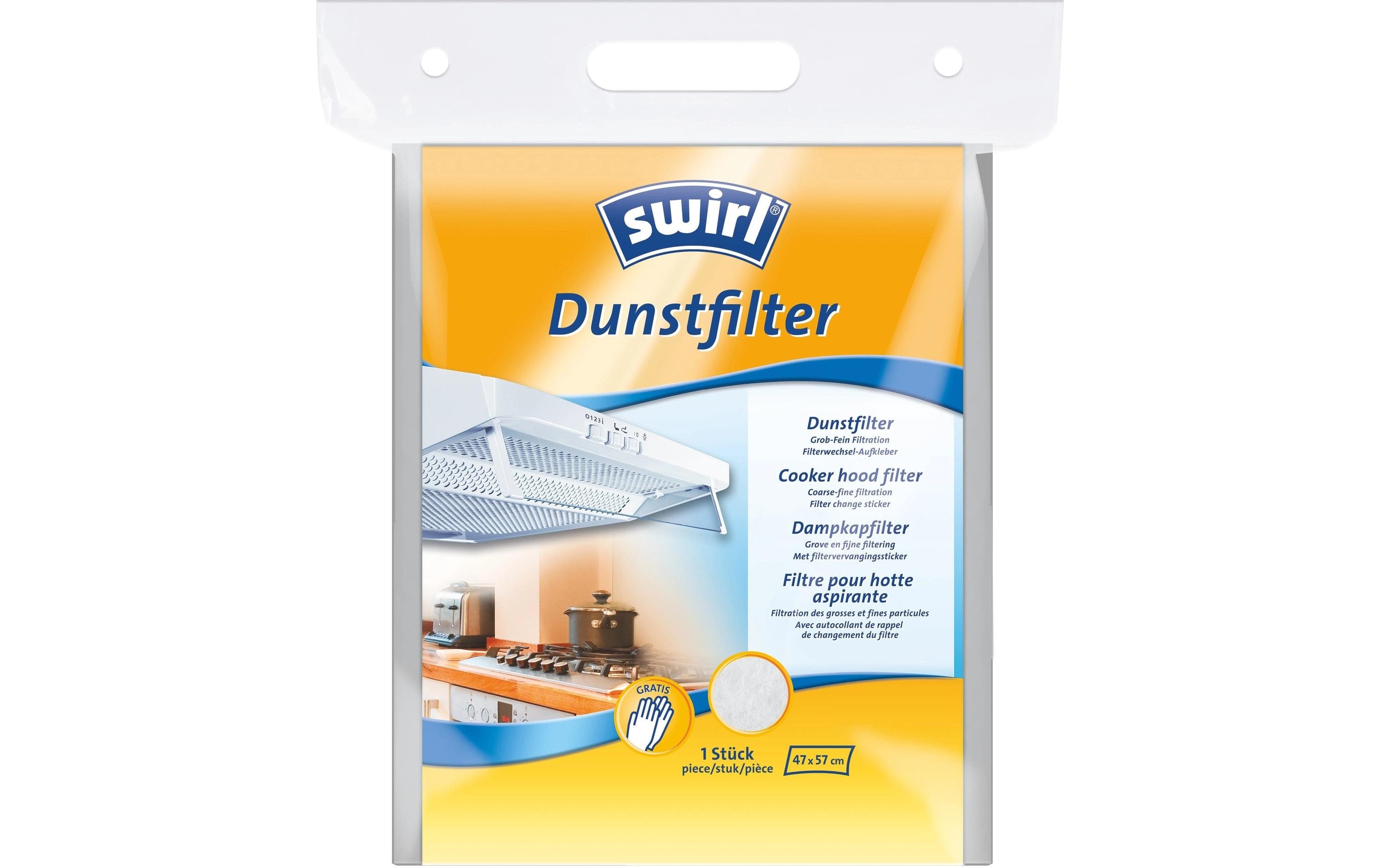 Swirl Ersatzfilter 221981 – 47 × 57 cm, für Dunstabzugshauben