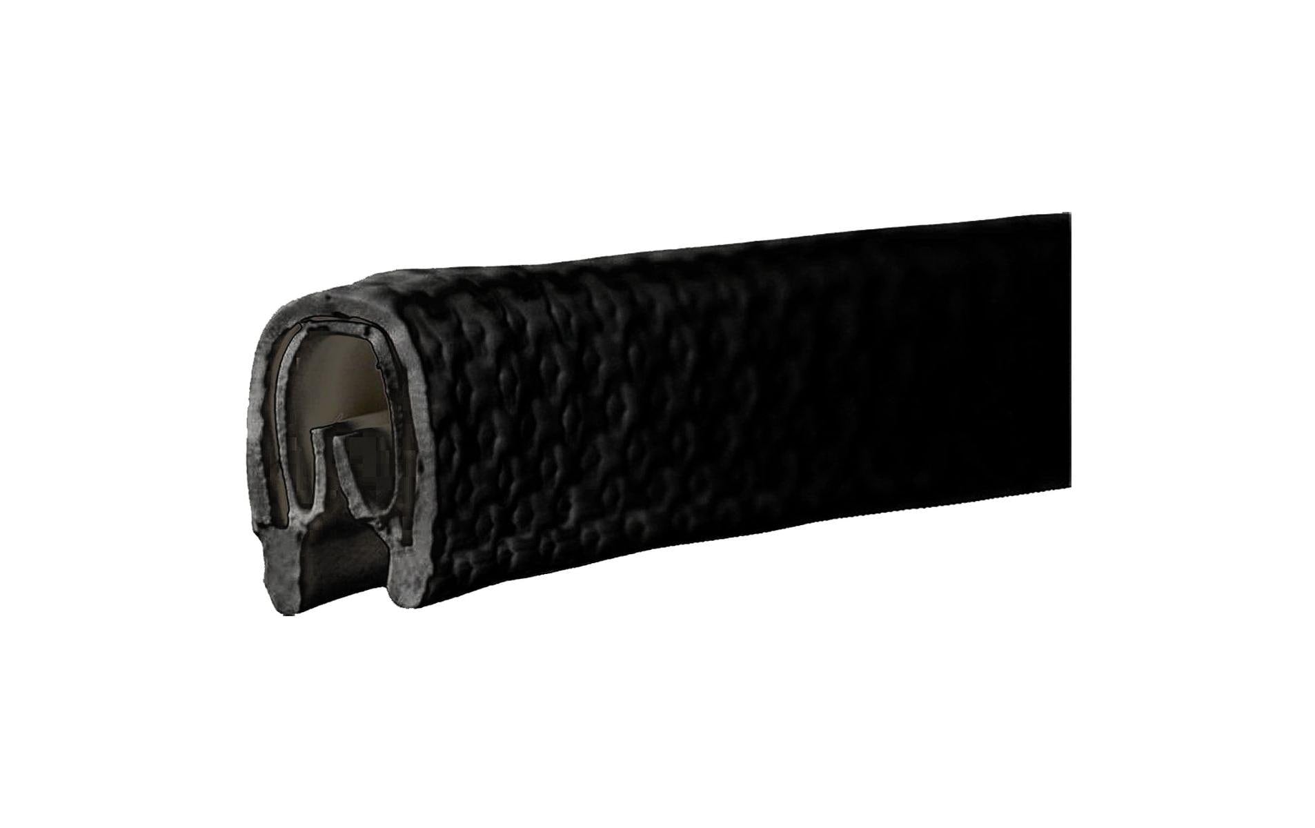Elbro Kabelabdeckung 10'000×6,5×9,5 mm, PVC, einfache Installation – schwarz