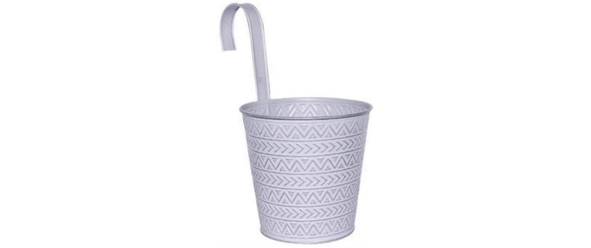 Dameco Übertopf – Ø 16 × 15 cm – Metall, Grau – 6-teilig