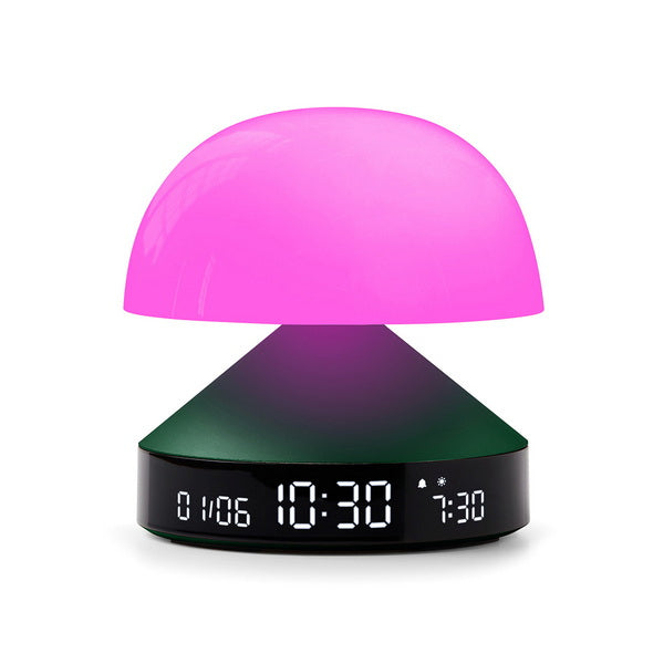 LEXON Lichtwecker Mina Sunrise – digital – dunkelgrün, Wecktöne