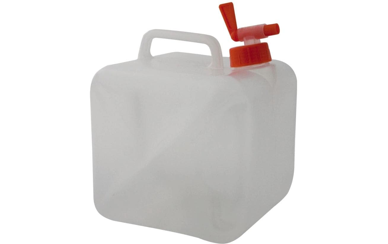 Eurotrail Wasserkanister – 15 l, 250 × 250 × 250 mm, faltbar – weiss – Polyethylen