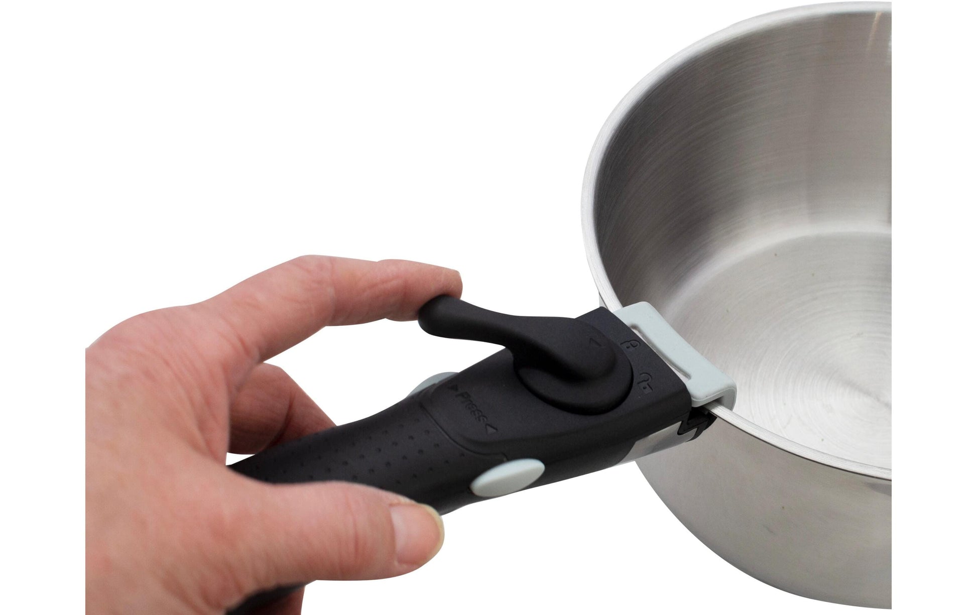 Eurotrail Kochtopf Annecy L – 1,5 l, 2,0 l, Ø 18 cm, Ø 20 cm, Edelstahl, Schwarz