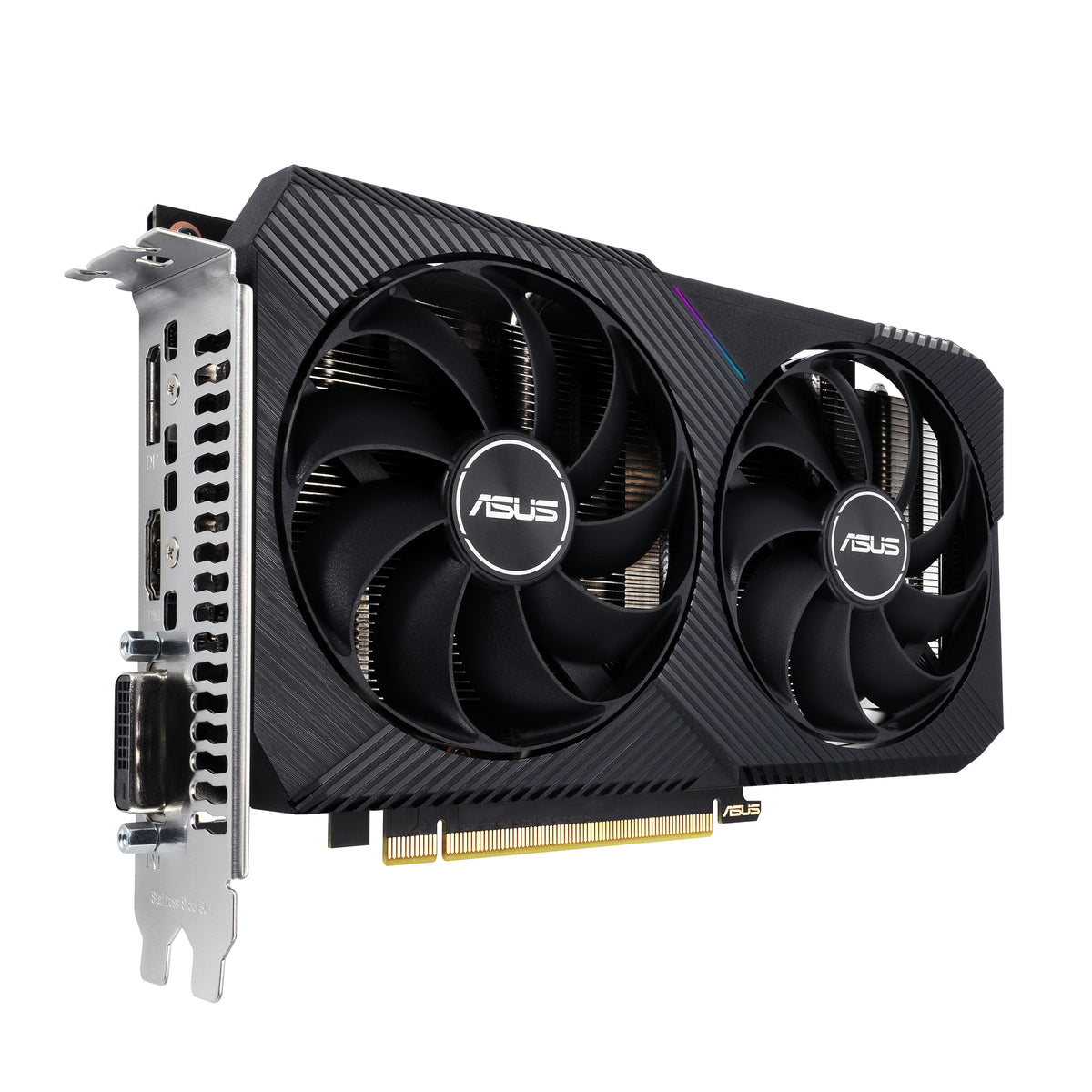 ASUS DUAL RTX3050 O8G V2 – Grafikkarte – 8 GB GDDR6, PCIe 4.0, 1852 MHz Boost, 1×HDMI, 1×DP, 2×Lüfter, 200 mm
