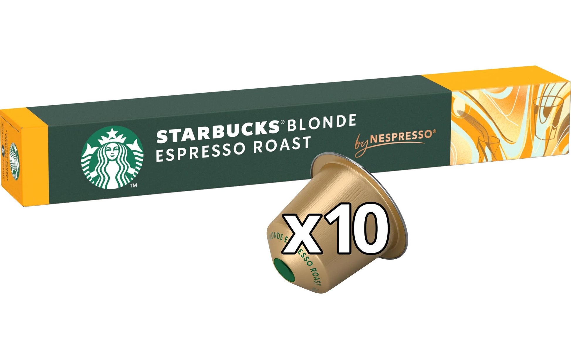 Starbucks Blonde Espresso Roast – Kapseln für Nespresso – Espresso, hell, 120 Kapseln