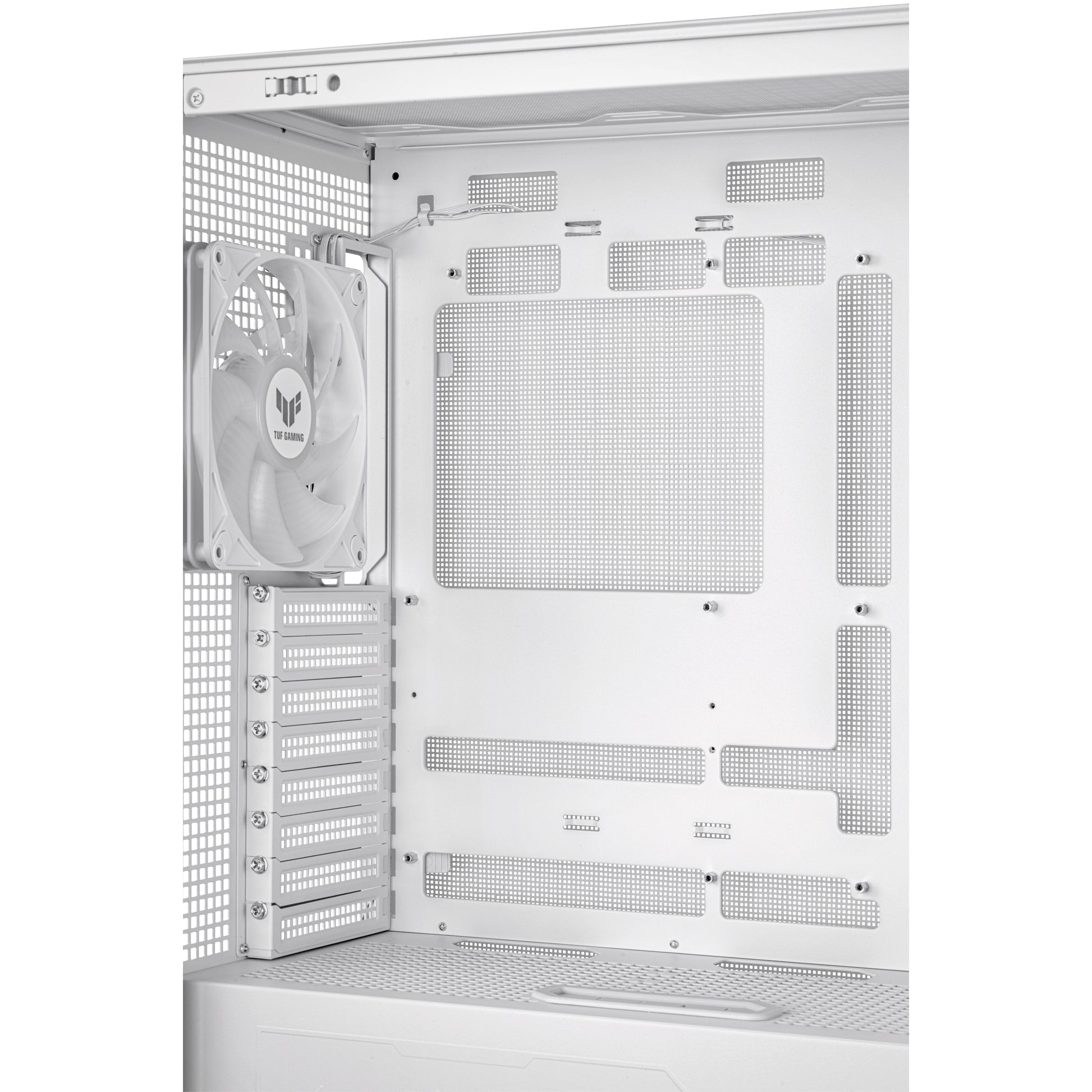 ASUS TUF Gaming GT302 ARGB – PC-Gehäuse – Weiss, EATX/ATX/mATX/Mini-ITX, 3×140 mm Front, Seitenfenster