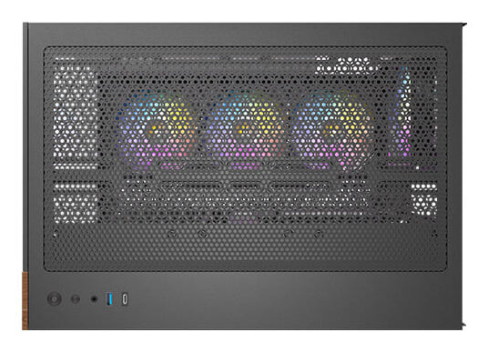 Antec CX800 – PC-Gehäuse – Midi Tower, ATX, Schwarz/Holz, Seitenfenster, 3×120 mm Lüfter, 2×3,5"+2×2,5"