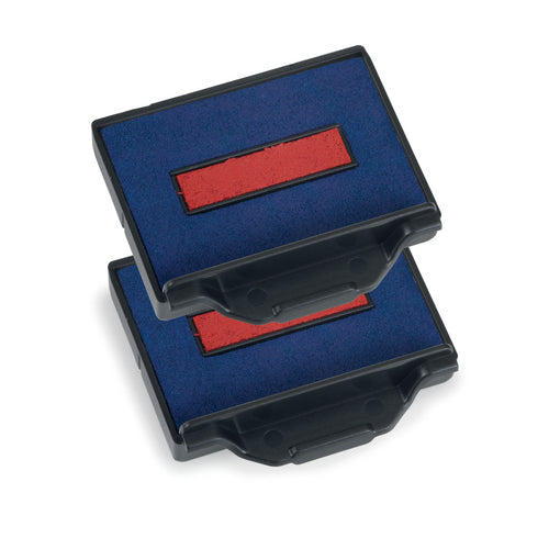 Trodat 5430 – Ersatzkissen Blau/Rot – Für Verschiedene Trodat-Modelle (z. B. 5200, 5030, 5430) – 2er-Set