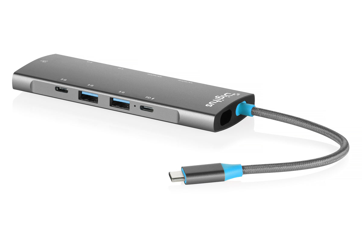 Digitus Dockingstation – USB-C, 2× HDMI, 5× USB-A, 100 W PD