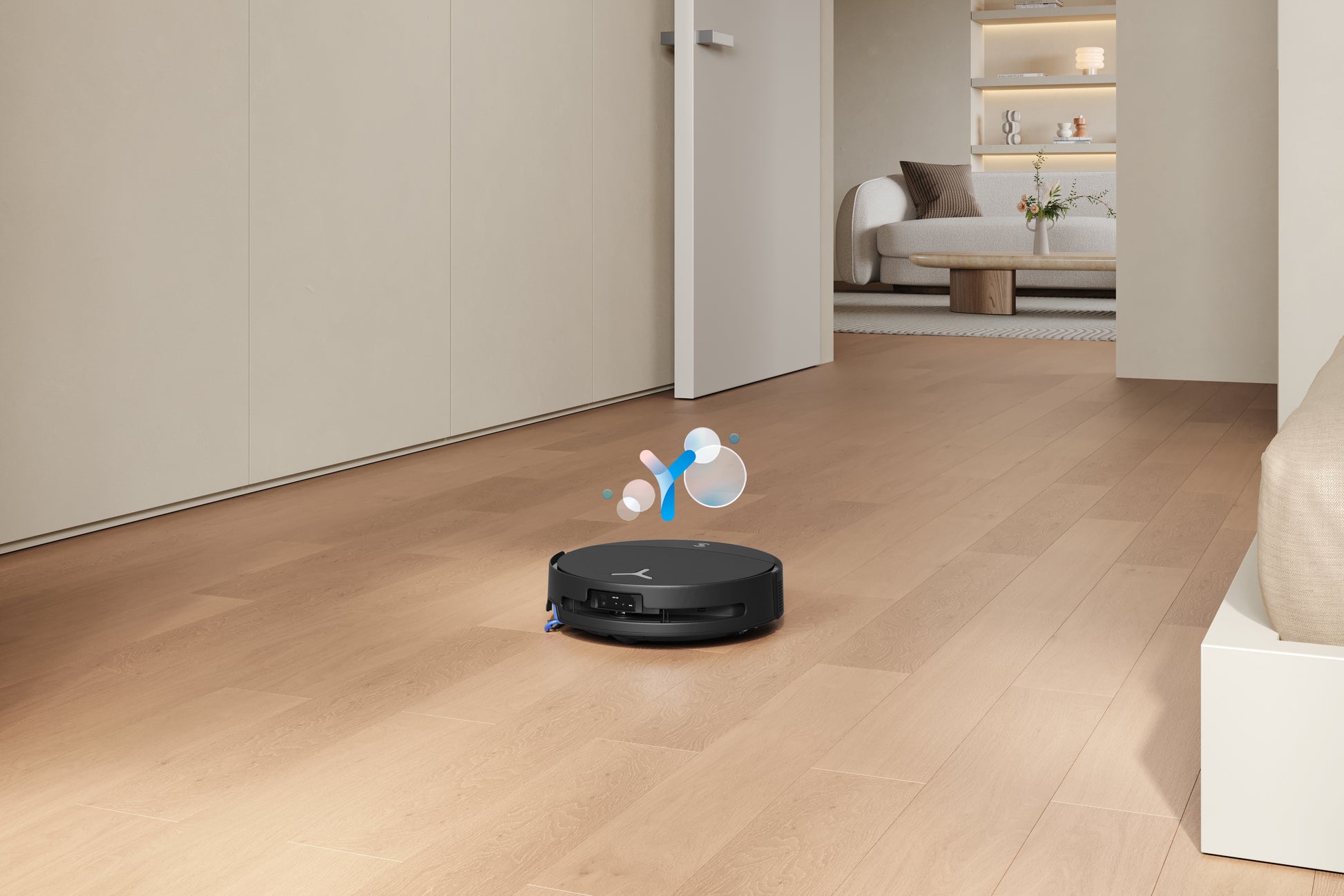 Ecovacs Saugroboter DEEBOT T90 PRO OMNI, mit Absaugstation, mit Wischfunktion – 30000 Pa, 350 min, Höhe 98 mm