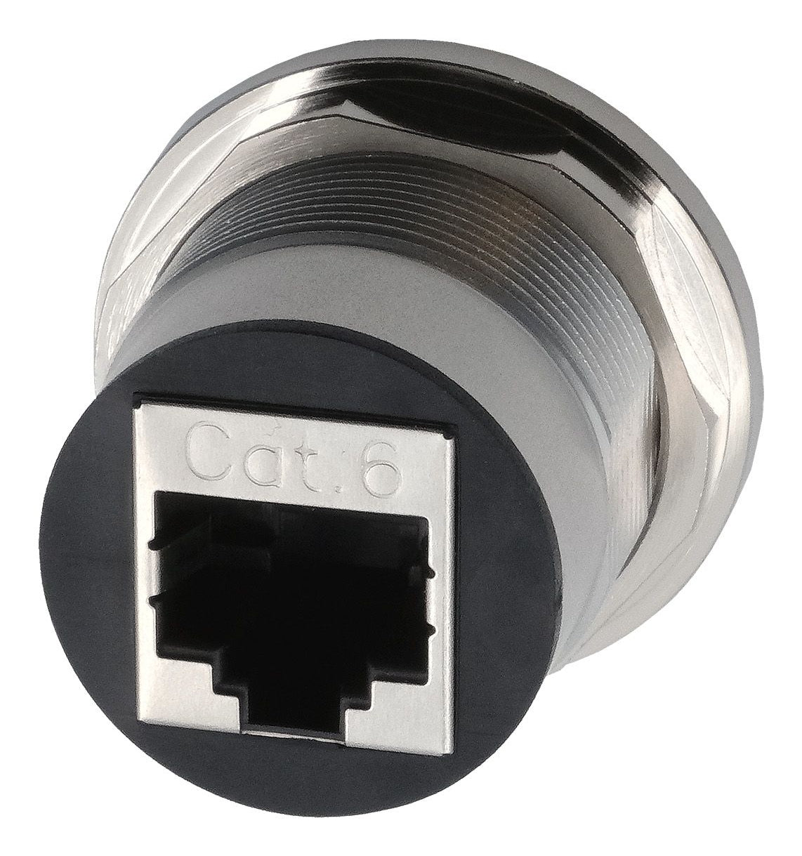 EXSYS EX-49196 RJ-45-Kupplung – Cat6, Metall, Flach, Silber, 1 Stück
