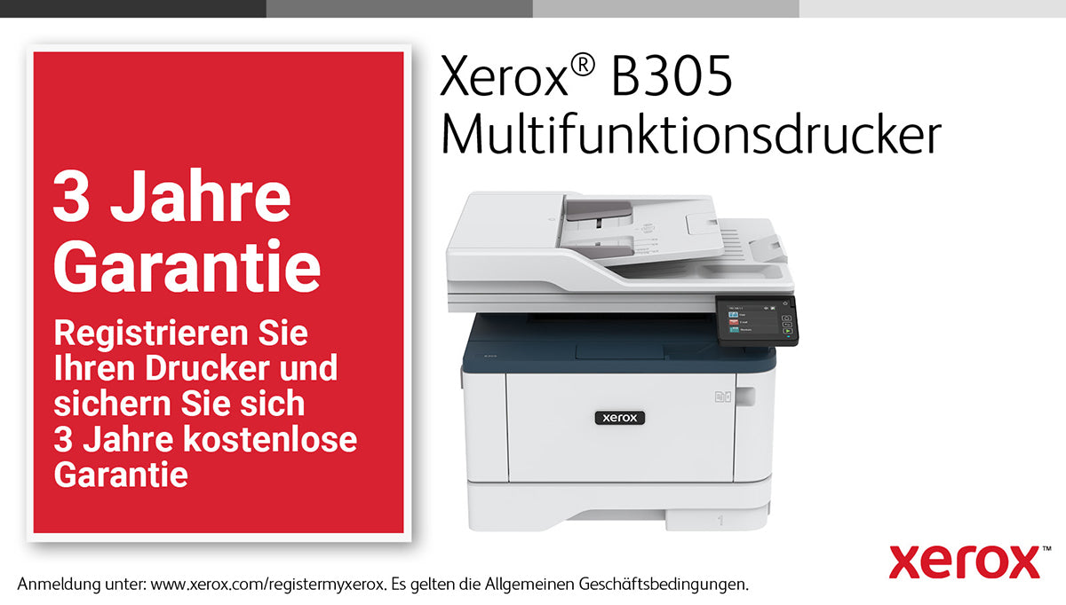 Xerox B305 – S/W Laser-MFP, 3-in-1 – WLAN