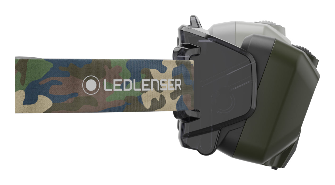 Ledlenser Stirnlampe HF8R Core RGB – 1600 lm, 210 m, IP68, Laufzeit 90 h – Camouflage