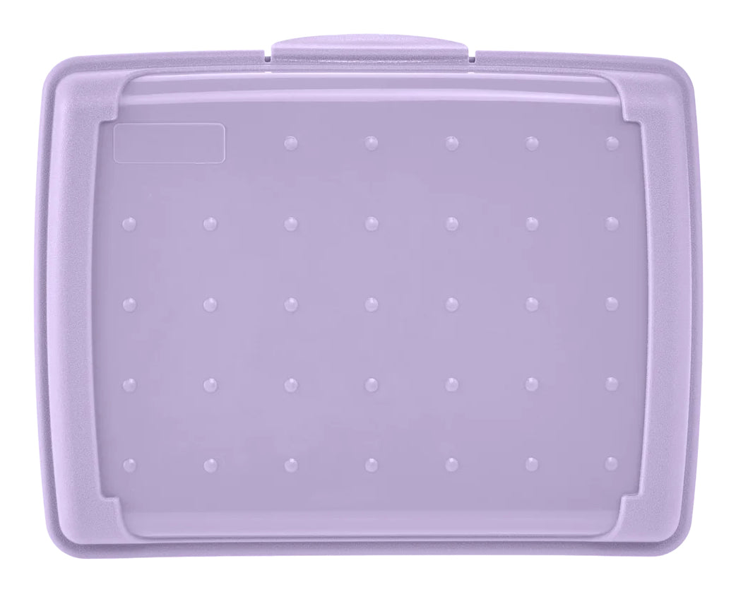 keeeper Click-Box mini Aufbewahrungsbox 0,5 l – Polypropylen – transparent/violett – BPA-frei
