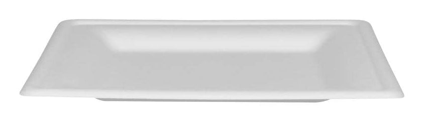 Furber. Furber Teller, Bagasse (Zuckerrohr), quadratisch – 20 × 20 cm, weiss – 50 Stk.