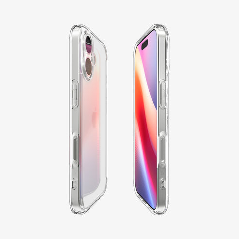 Spigen Backcover – für Apple iPhone 17, PC+TPU, transparent, stossfest, kabelloses Laden