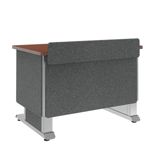 Middle Atlantic Höhenverstellbares Rednerpult 71,1–121,9 cm – Grau – FML-42AE0MC-FR