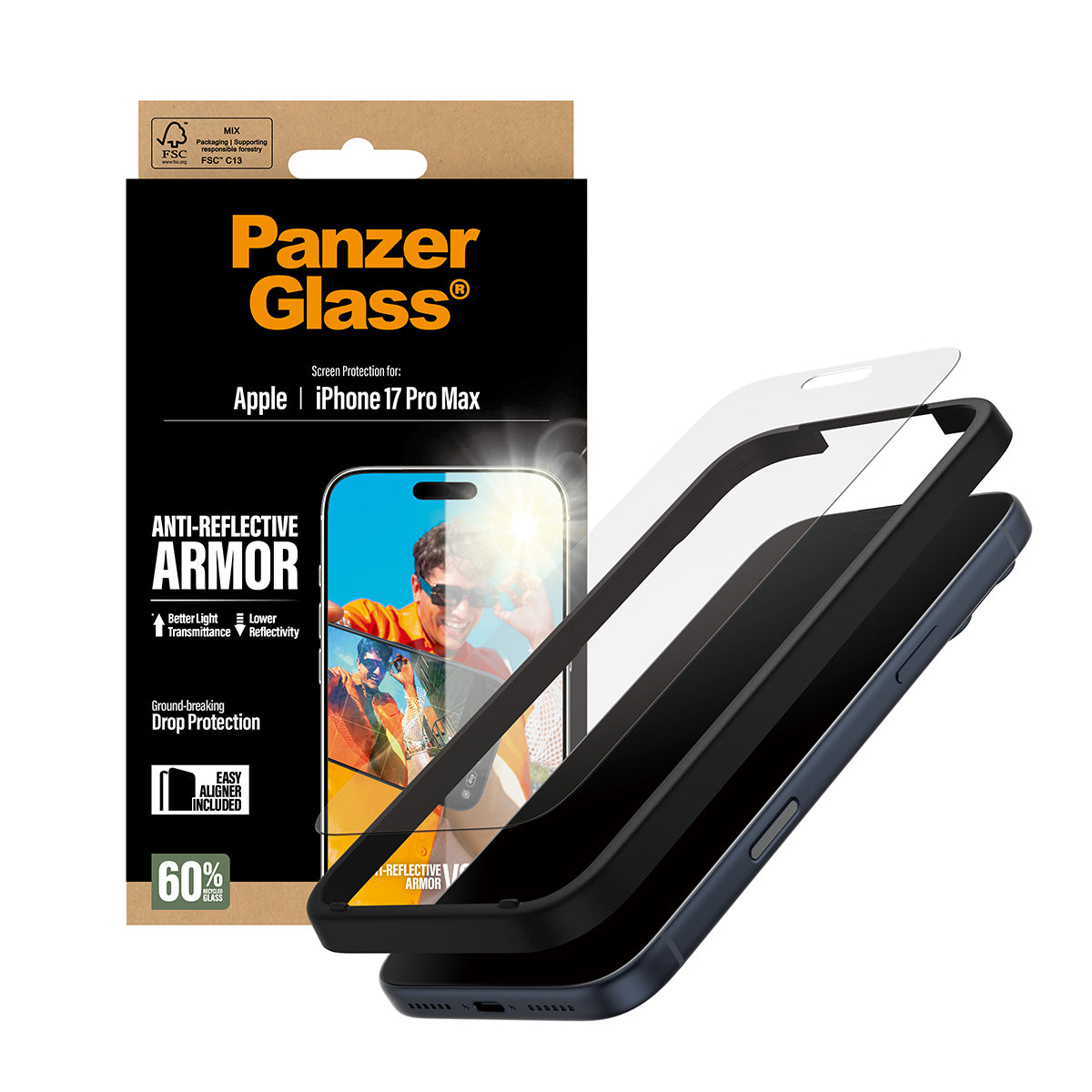 PanzerGlass Backcover – für Apple iPhone 17 Pro Max – kratzfest