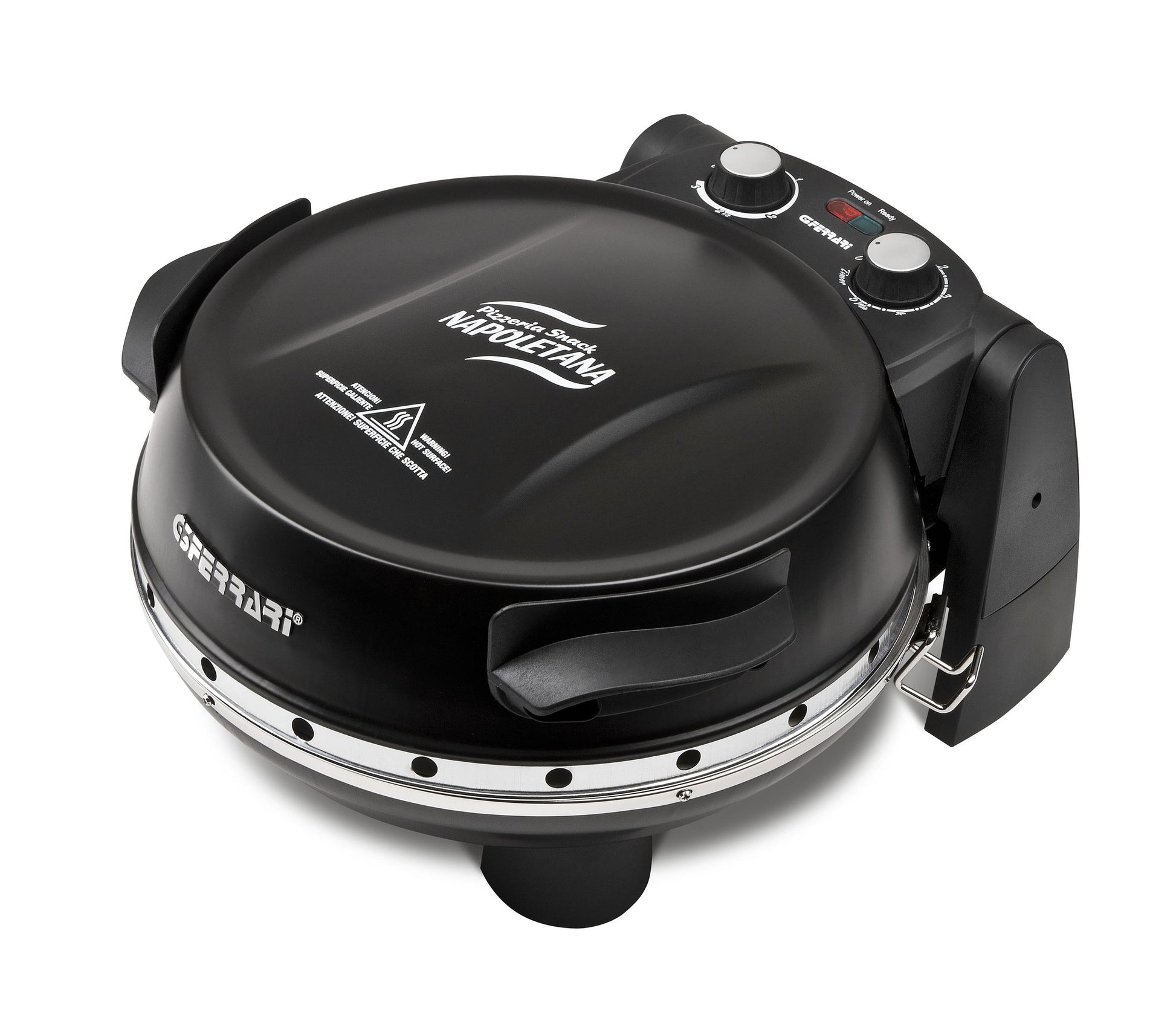 G3 Ferrari Pizzaofen Napoletana G1003210 – 1 Pizza, Ø 31 cm, 1'200 W – schwarz/stein