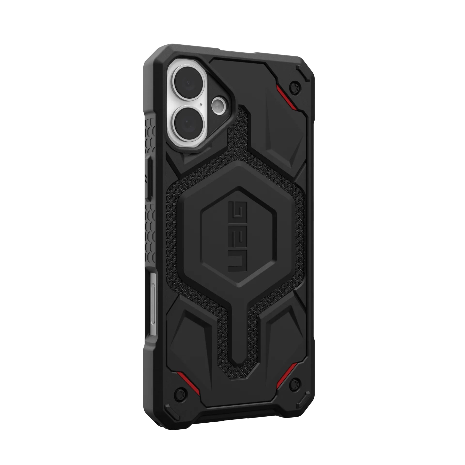 Urban Armor Gear Backcover Monarch Pro – für Apple iPhone 16 Plus – schwarz – Kevlar – MagSafe-kompatibel