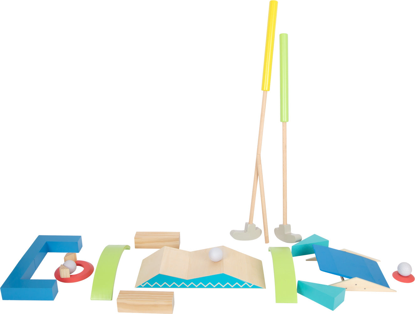 Small foot Minigolf-Set Active – 1 Stück – ab 5 Jahren – Holz – mehrfarbig – FSC