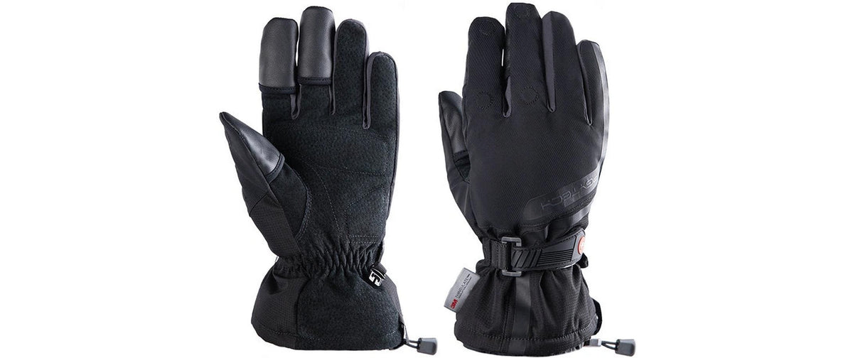 PGYTECH Handschuhe P-GM-204 – M, Touchscreen-kompatibel, winddicht, Baumwolle, echtes Leder