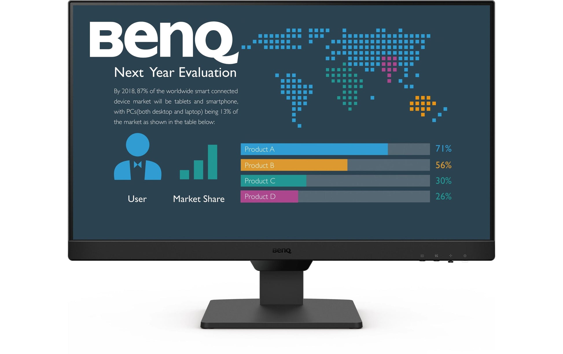 BenQ BL2490 – Monitor, 23,8" 1920 × 1080 (Full HD), IPS, 250 cd/m², HDMI