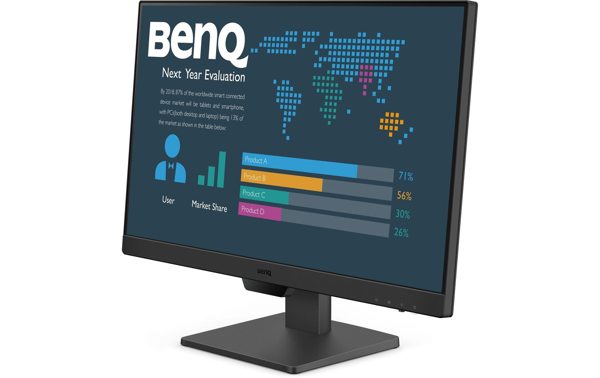BenQ BL2490 – Monitor, 23,8" 1920 × 1080 (Full HD), IPS, 250 cd/m², HDMI