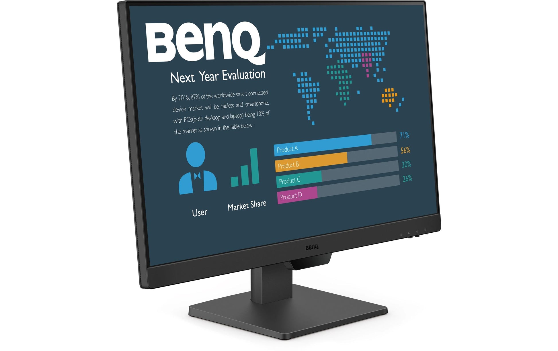 BenQ BL2490 – Monitor, 23,8" 1920 × 1080 (Full HD), IPS, 250 cd/m², HDMI
