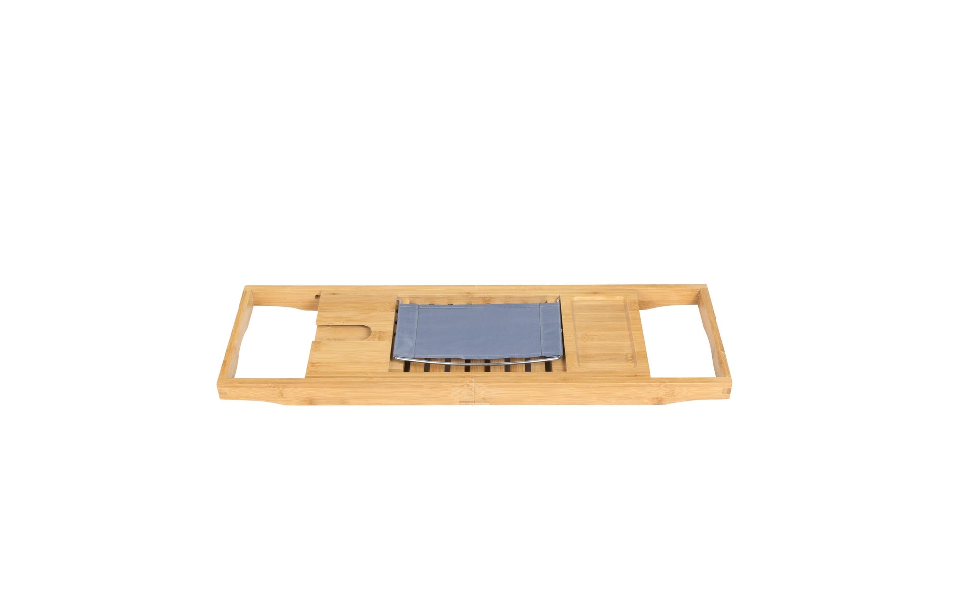 Cocon Badewannenablage – 70–105×22×4 cm, Bambus, freistehend, Braun