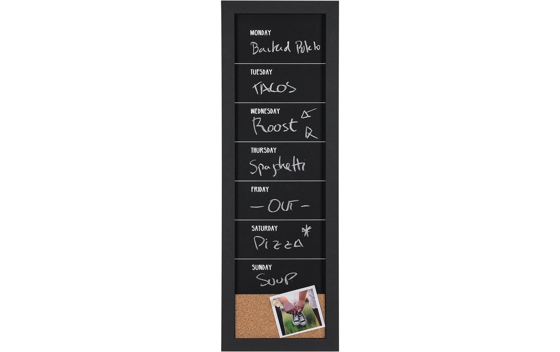 Bi-office Kreidetafel – schwarz, 900 × 300 mm