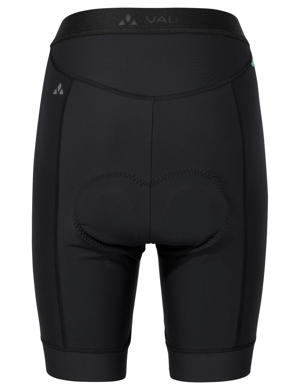 VAUDE Velohose Posta – Damen 36 – Schwarz, Polyamid (recycelt)/Elasthan, Slim Fit, Kurz