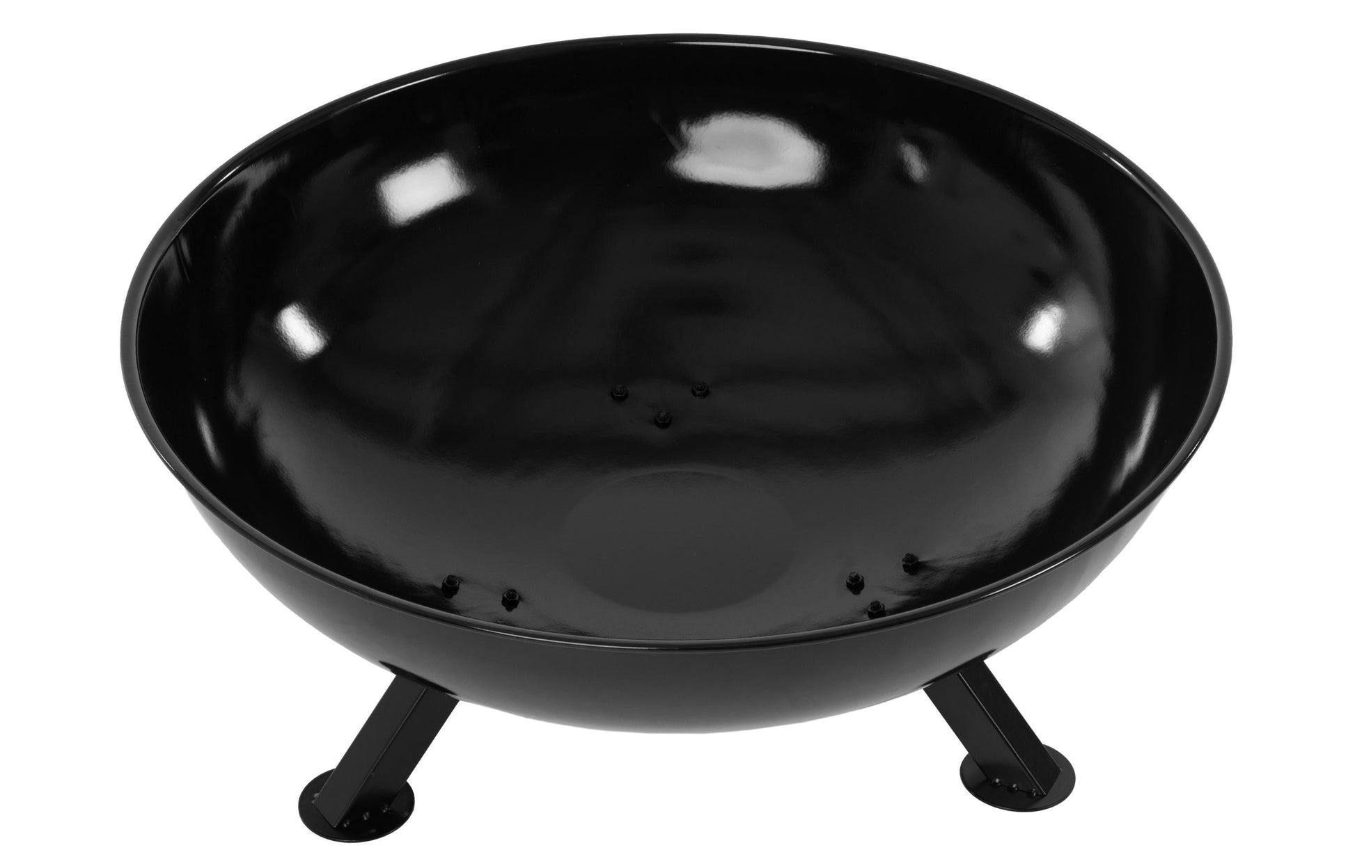 Struct Feuerschale – Ø 66 × 30 cm – Stahl (emailliert), schwarz