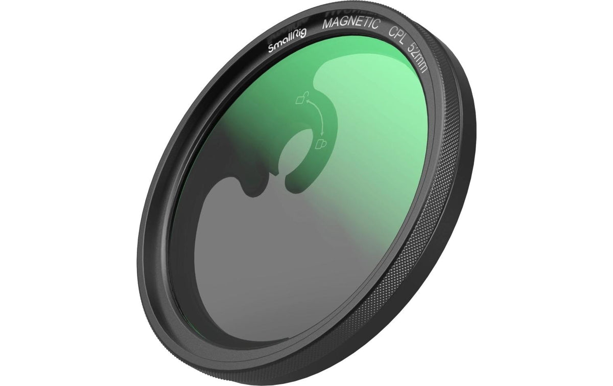 SmallRig MagEase Magnetischer CPL-Filter – 55 mm, 3,5 mm, 12 g – für Φ52 mm magnetischen Adapterring