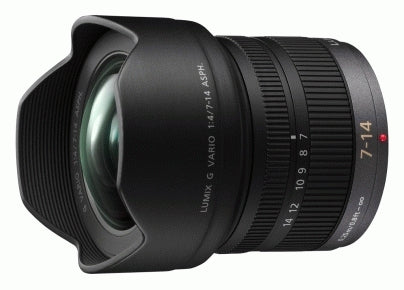 Panasonic H-F007014 MFT-Bajonett Weitwinkel-Objektiv – 7–14 mm f/4