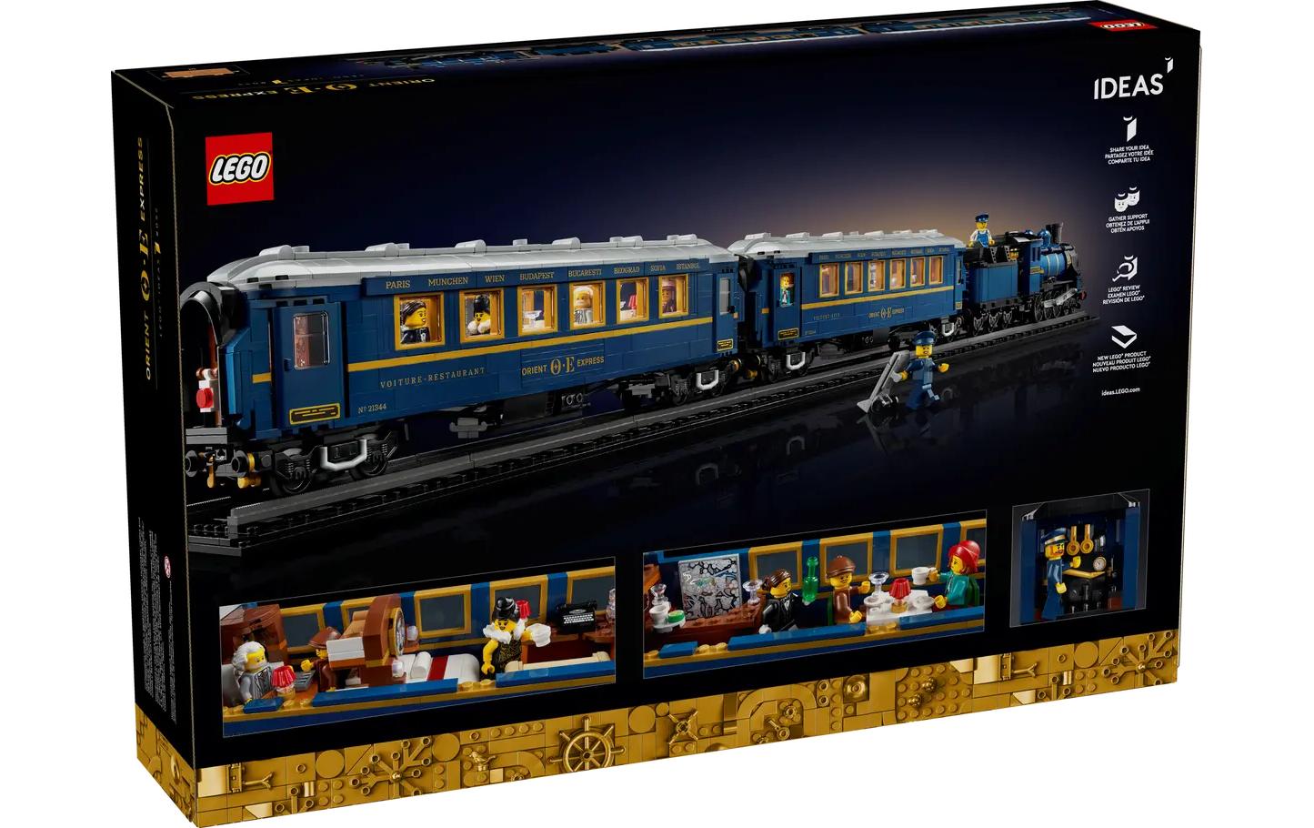 LEGO Ideas Der Orientexpress LEGO-Set – 2540-teilig – 8 × 12 × 116 cm – ab 18 J.