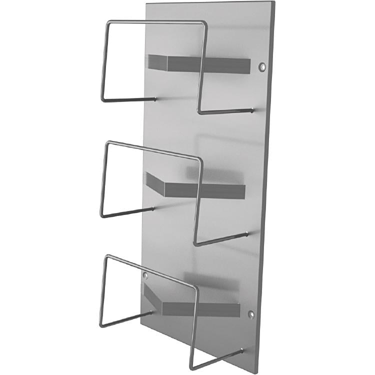 Ophardt Spenderhalter (Desinfektion) – für 3 Handschuhboxen, Edelstahl, 25,4×10,3×51 cm, Silber