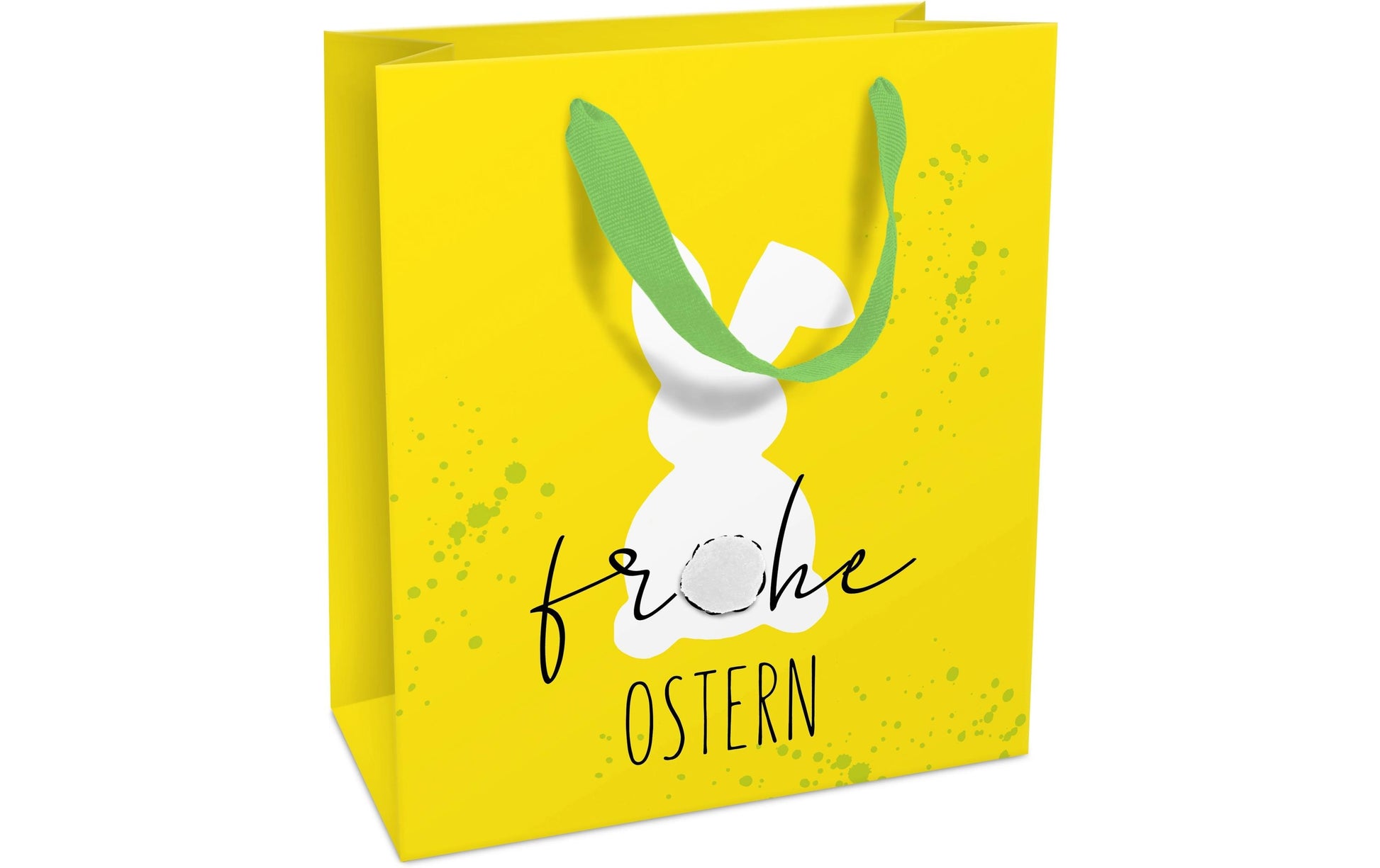 Braun + Company Tragetasche – White Bunny – Papier, matt, Ripsband – 180 × 210 × 80 mm