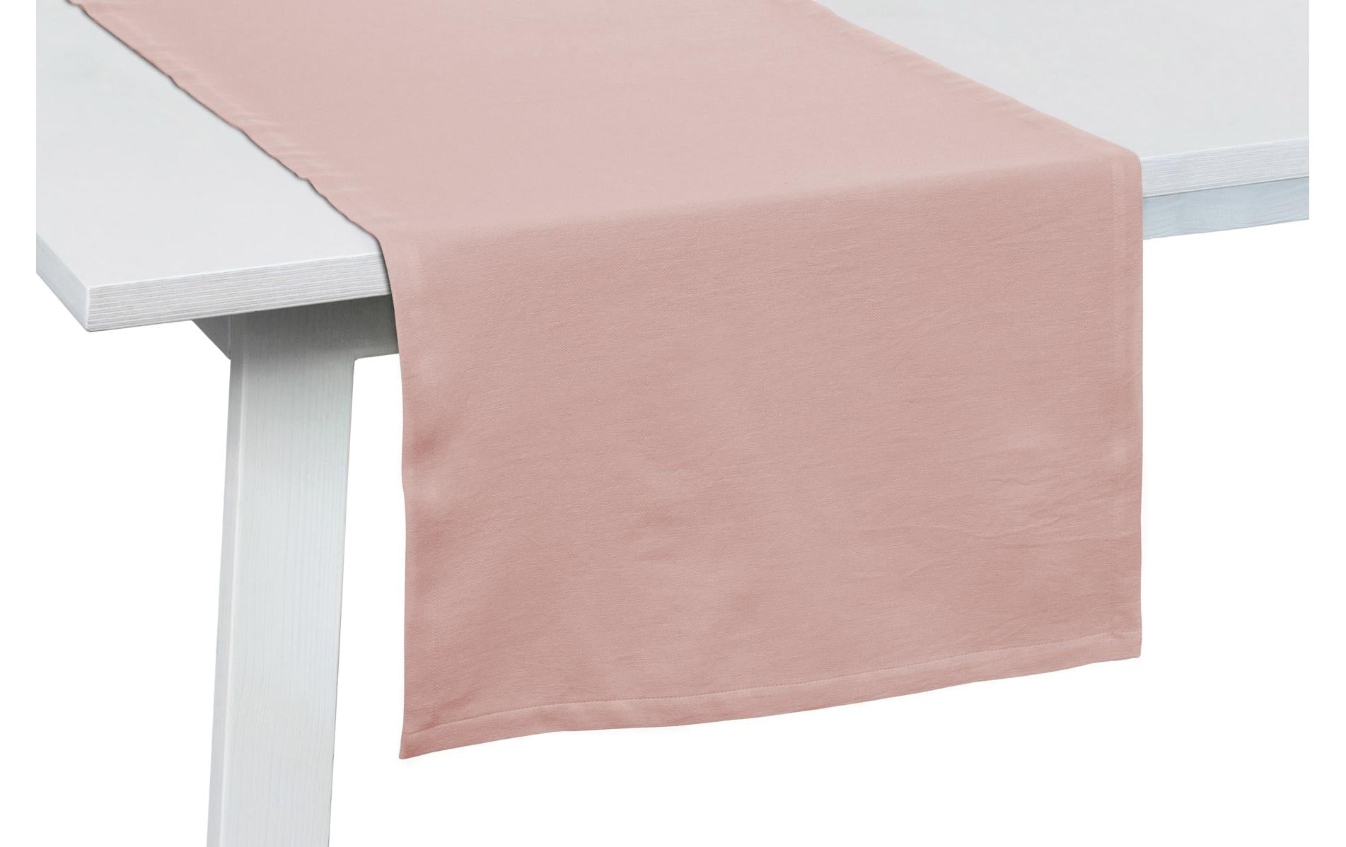 Pichler Tischläufer One – Baumwolle, Rosa, 50 × 1,5 m