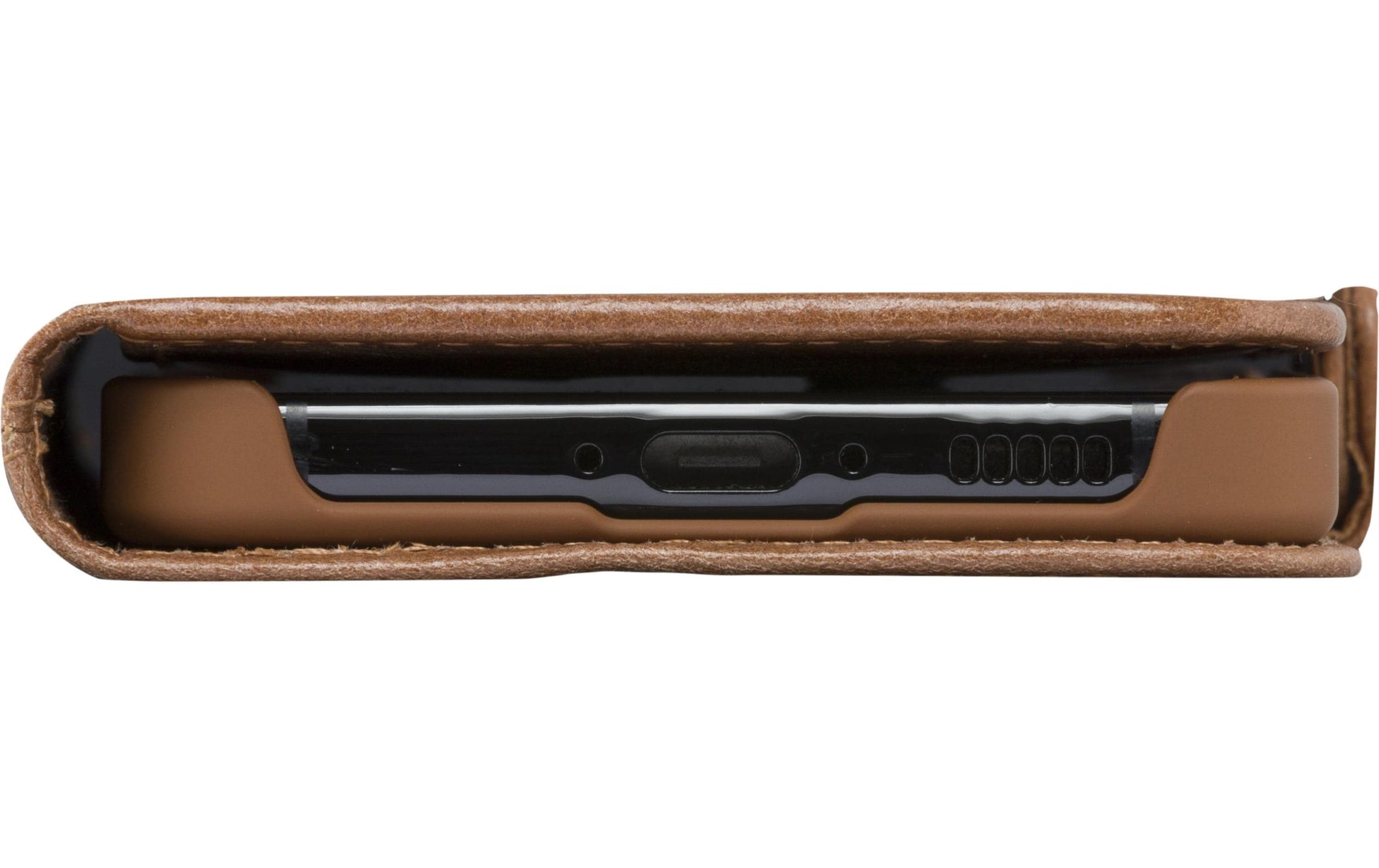 dbramante1928 Copenhagen Wallethülle – für Samsung Galaxy A55 5G, mit Ständer, 3 Kartenfächer, Leder, Braun
