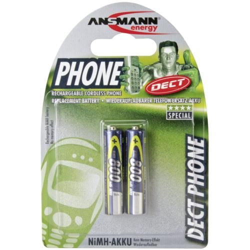 Ansmann AAA Akkus – NiMH, 800 mAh, 1,2 V – 2 Stk.