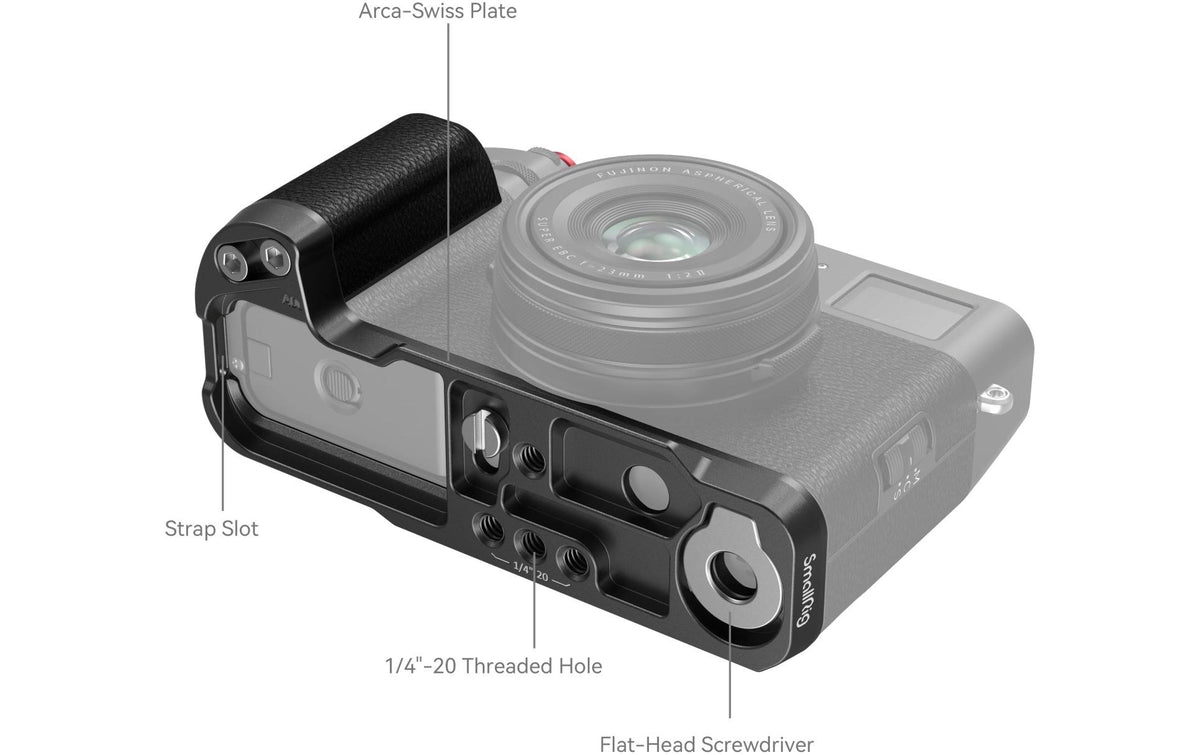 SmallRig L-förmiger Handgriff – für Fujifilm X100VI, X100V – Schwarz