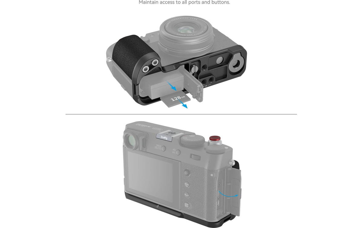 SmallRig L-förmiger Handgriff – für Fujifilm X100VI, X100V – Schwarz